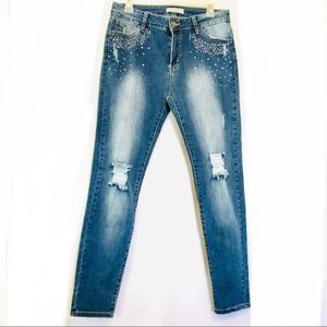 🔥4 Items for$25 Hammer jeans diamond rhinestone